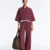 Cotton Blend Straight-Leg Trousers Cotton Blend Straight-Leg Trousers