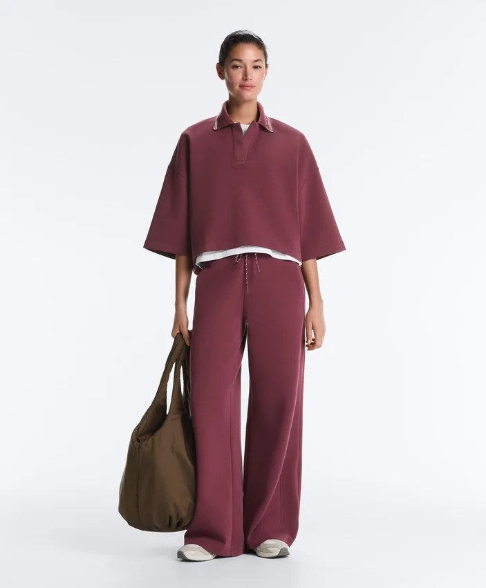 Cotton Blend Straight-Leg Trousers Cotton Blend Straight-Leg Trousers