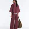 Cotton Blend Straight-Leg Trousers Cotton Blend Straight-Leg Trousers