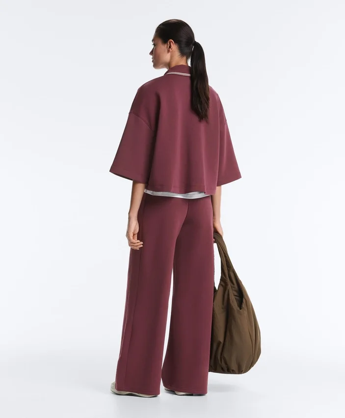 Cotton Blend Straight-Leg Trousers Cotton Blend Straight-Leg Trousers