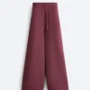 Cotton Blend Straight-Leg Trousers Cotton Blend Straight-Leg Trousers