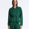 Cotton Piqué Belted Jacket Cotton Piqué Belted Jacket
