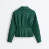 Cotton Piqué Belted Jacket Cotton Piqué Belted Jacket