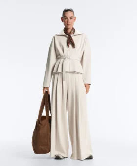 Cotton Piqué Belted Jacket Cotton Piqué Belted Jacket