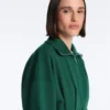 Cotton Piqué Belted Jacket Cotton Piqué Belted Jacket