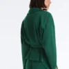 Cotton Piqué Belted Jacket Cotton Piqué Belted Jacket