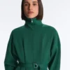 Cotton Piqué Belted Jacket Cotton Piqué Belted Jacket
