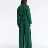 Cotton Piqué Belted Jacket Cotton Piqué Belted Jacket