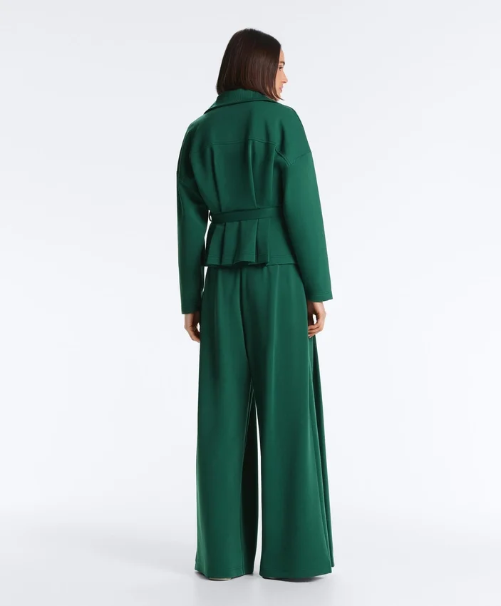 Cotton Piqué Belted Jacket Cotton Piqué Belted Jacket
