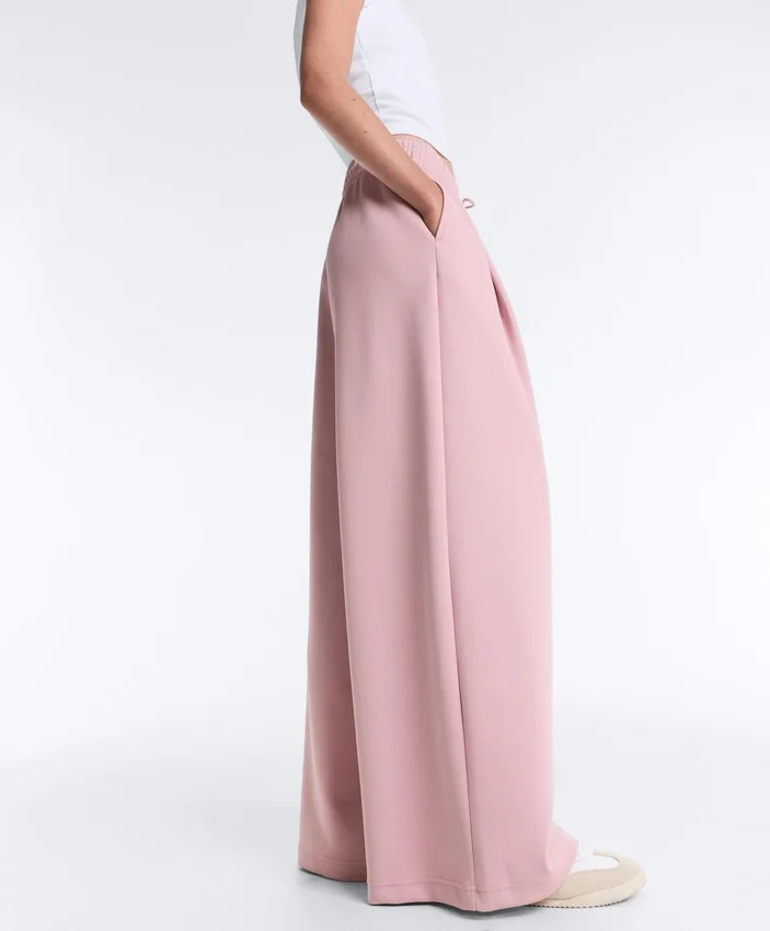 Cotton Piqué Pleated Straight-Leg Trousers Cotton Piqué Pleated Straight-Leg Trousers