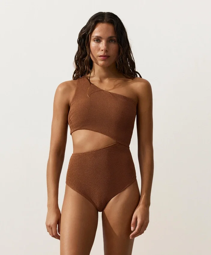Crinkle Asymmetric Trikini Crinkle Asymmetric Trikini