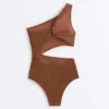 Crinkle Asymmetric Trikini Crinkle Asymmetric Trikini