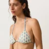 Crochet Contrast Wave Triangle Bikini Crochet Contrast Wave Triangle Bikini