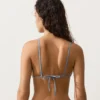 Crochet Contrast Wave Triangle Bikini Crochet Contrast Wave Triangle Bikini