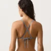 Crochet Contrast Wave Triangle Bikini Crochet Contrast Wave Triangle Bikini