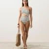 Crochet Stripe Asymmetric Trikini Crochet Stripe Asymmetric Trikini