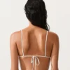 Crochet Stripe Triangle Bikini Top Crochet Stripe Triangle Bikini Top