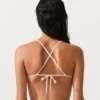 Crochet Stripe Triangle Bikini Top Crochet Stripe Triangle Bikini Top