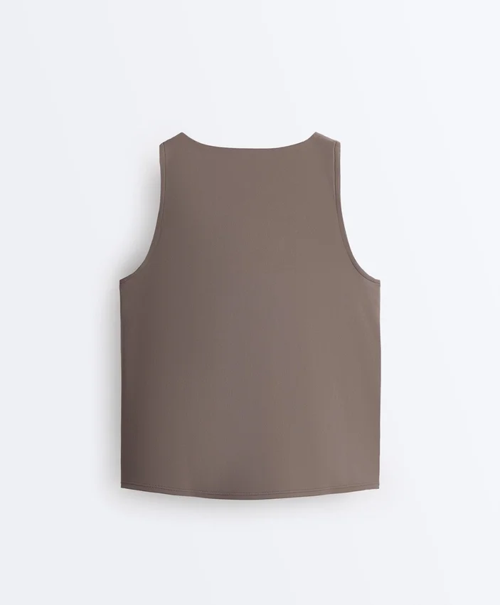 Cross-Over Sleeveless Comfortlux T-Shirt Cross-Over Sleeveless Comfortlux T-Shirt
