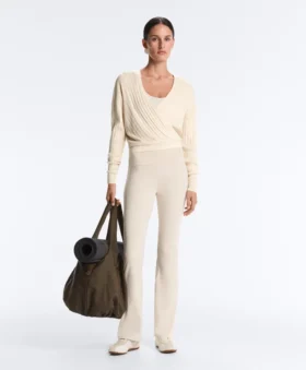 Crossed Rib Knit Jumper