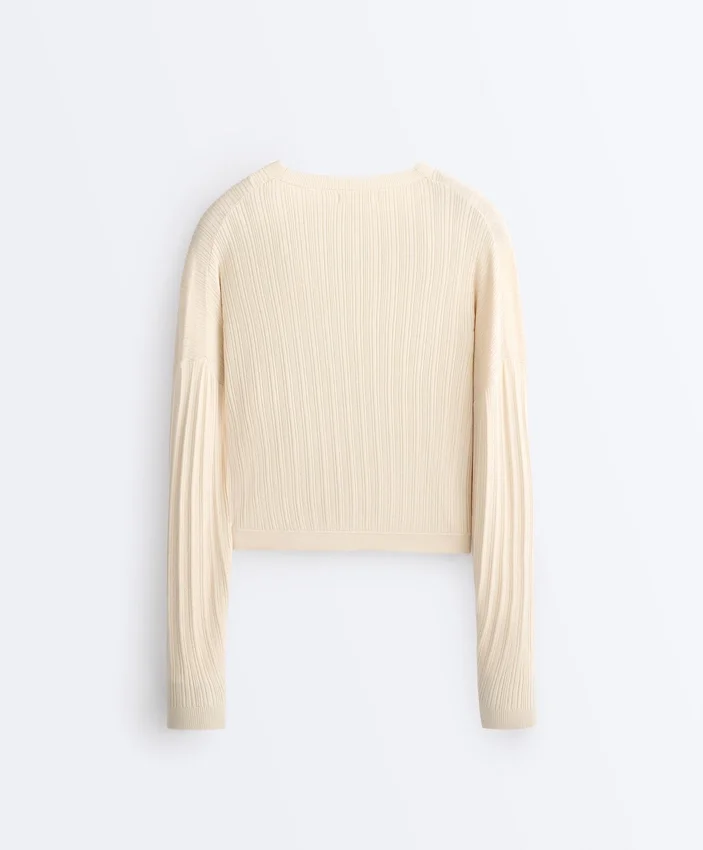 Crossed Rib Knit Jumper Crossed Rib Knit Jumper