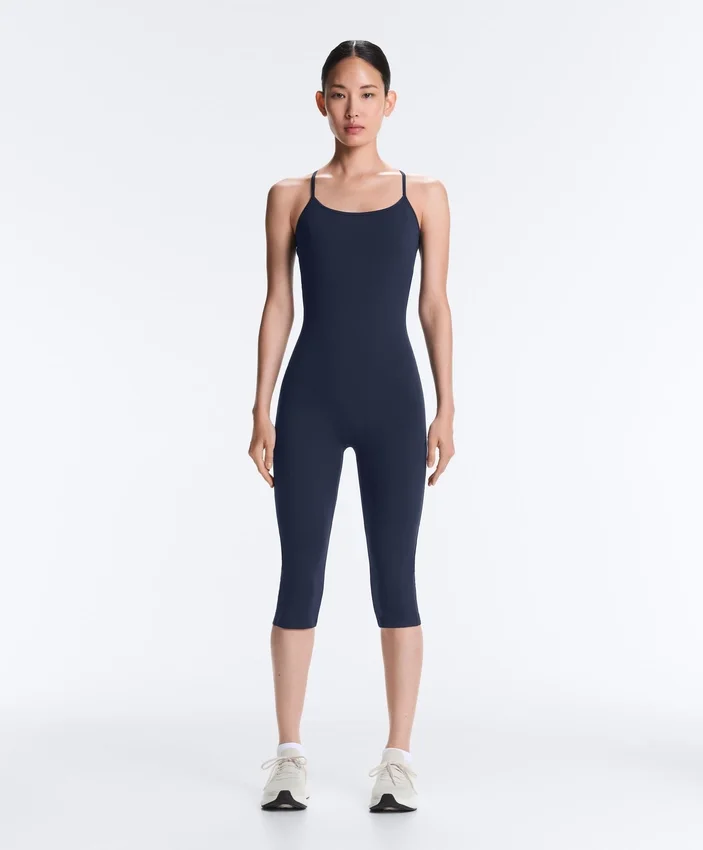 Crossover Back Comfortlux Capri Jumpsuit Crossover Back Comfortlux Capri Jumpsuit