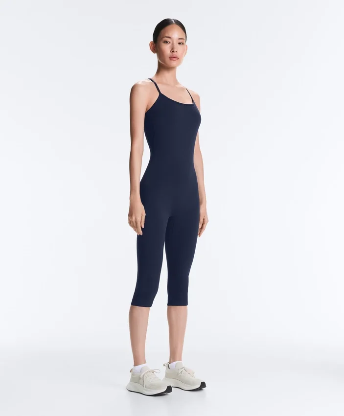 Crossover Back Comfortlux Capri Jumpsuit Crossover Back Comfortlux Capri Jumpsuit