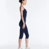 Crossover Back Comfortlux Capri Jumpsuit Crossover Back Comfortlux Capri Jumpsuit