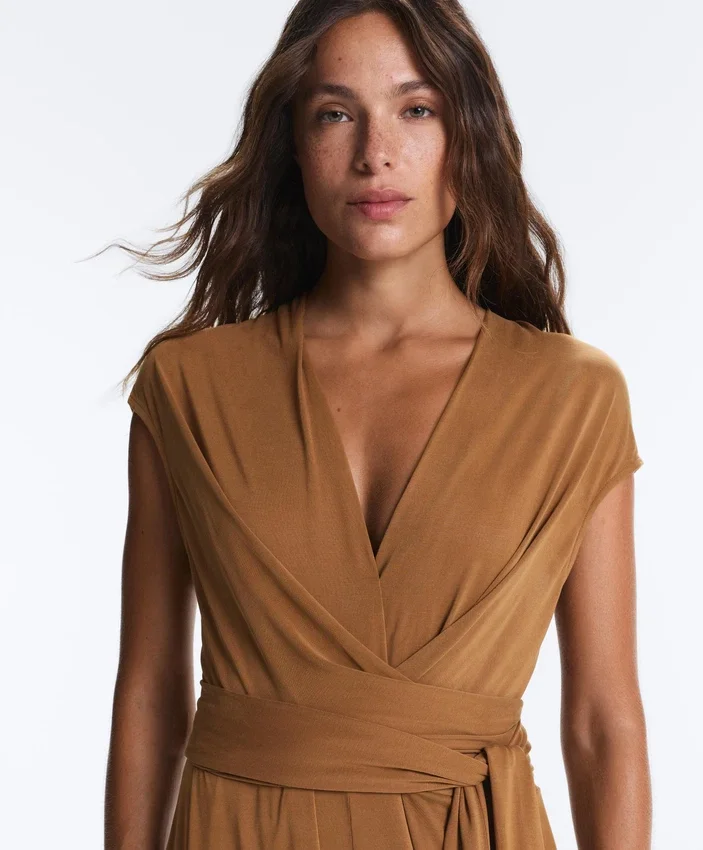 Crossover Modal Blend Long Jumpsuit Crossover Modal Blend Long Jumpsuit
