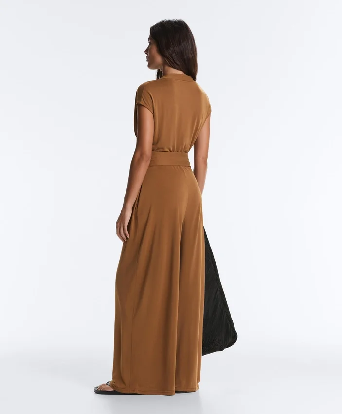 Crossover Modal Blend Long Jumpsuit Crossover Modal Blend Long Jumpsuit