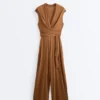 Crossover Modal Blend Long Jumpsuit Crossover Modal Blend Long Jumpsuit