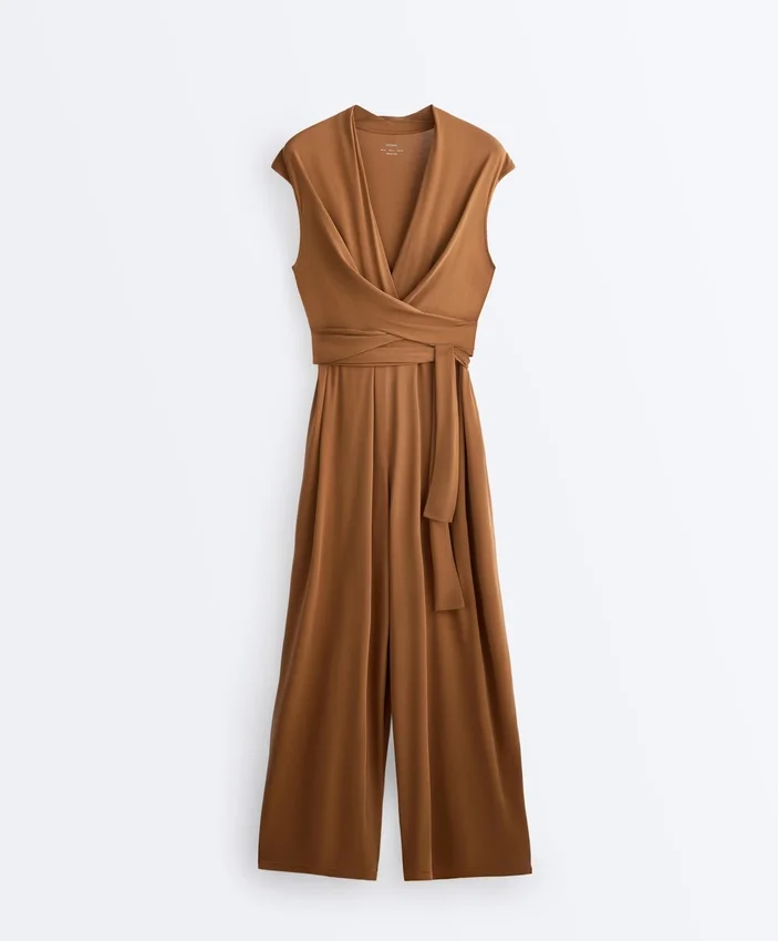 Crossover Modal Blend Long Jumpsuit Crossover Modal Blend Long Jumpsuit
