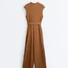 Crossover Modal Blend Long Jumpsuit Crossover Modal Blend Long Jumpsuit