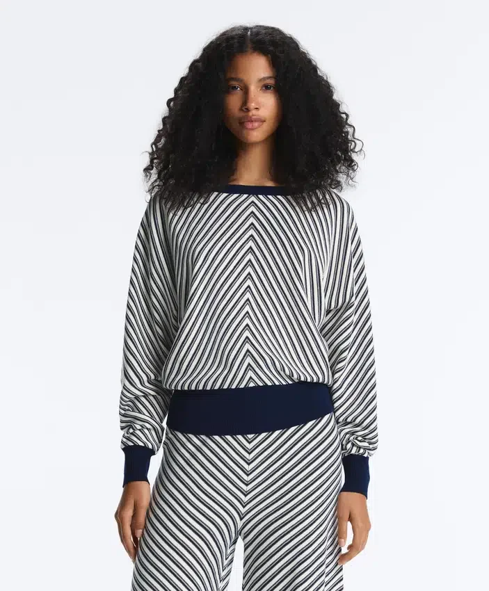 Diagonal Stripe Knit Jumper Diagonal Stripe Knit Jumper