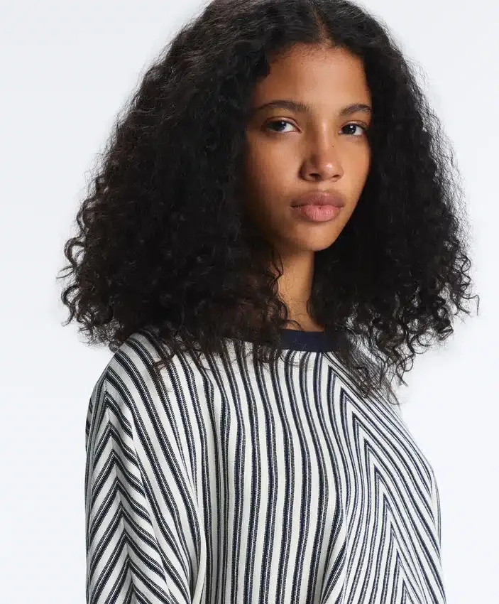Diagonal Stripe Knit Jumper Diagonal Stripe Knit Jumper