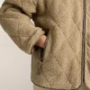Diamond Quilted Faux-Shearling Jacket Diamond Quilted Faux-Shearling Jacket