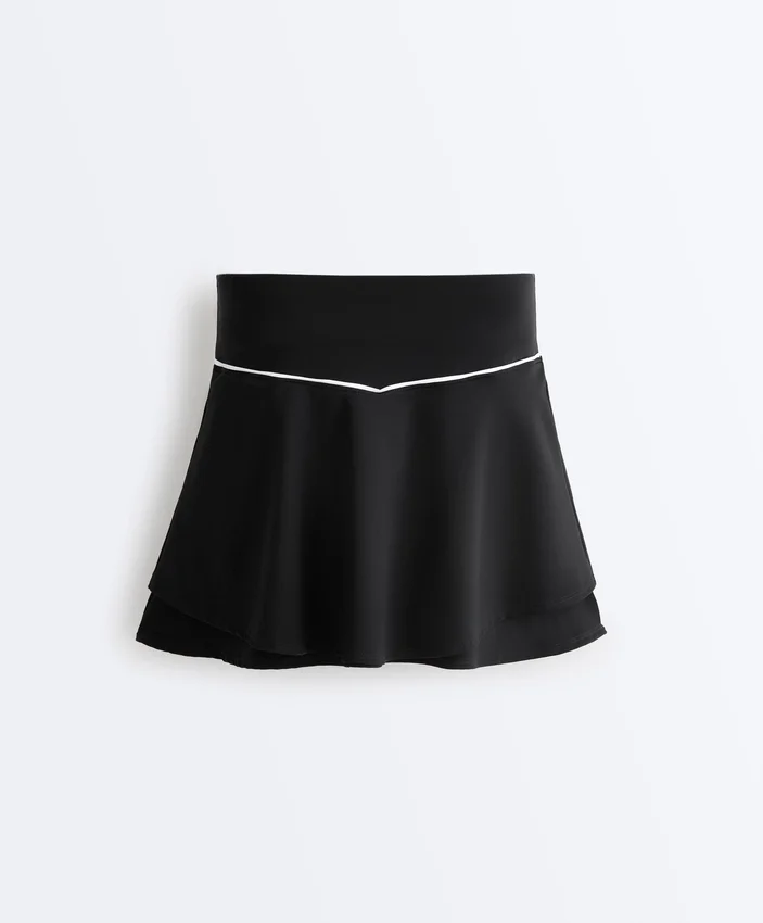 Double Layer High Rise Short Skirt Double Layer High Rise Short Skirt