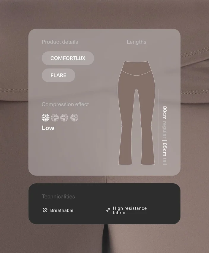 Draped Waist Comfortlux High Rise Flare Trousers Draped Waist Comfortlux High Rise Flare Trousers