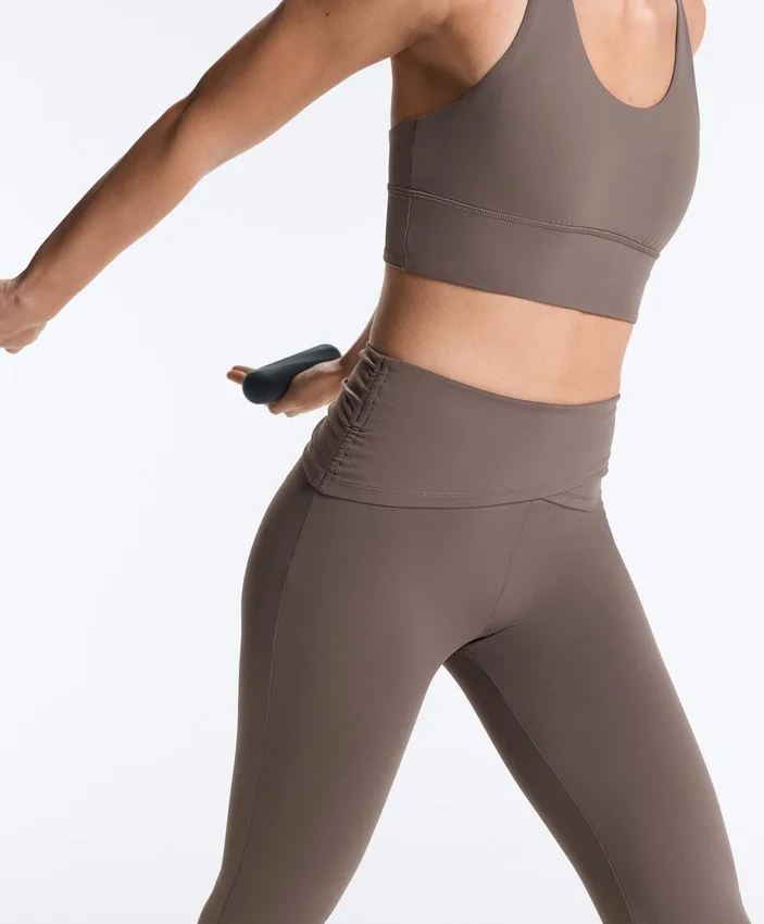 Draped Waist Comfortlux High Rise Flare Trousers Draped Waist Comfortlux High Rise Flare Trousers