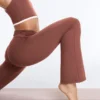 Draped Waist Comfortlux High Rise Flare Trousers Draped Waist Comfortlux High Rise Flare Trousers
