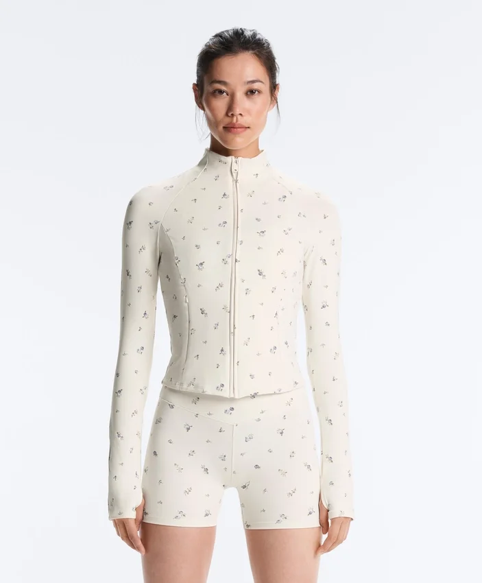Evermove Floral Print Technical Jacket Evermove Floral Print Technical Jacket