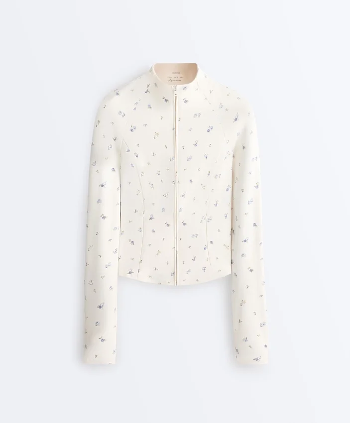Evermove Floral Print Technical Jacket Evermove Floral Print Technical Jacket