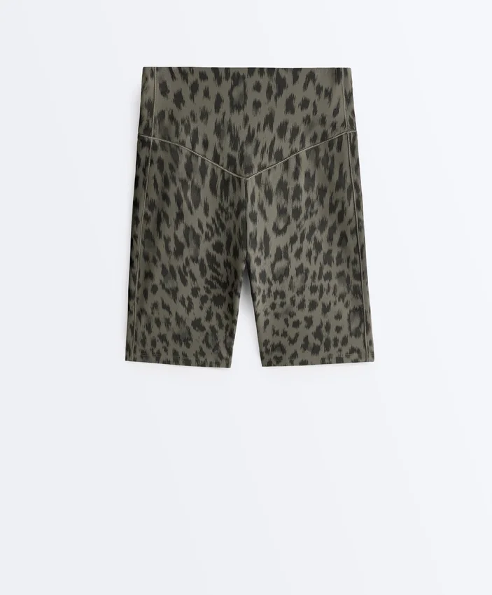 Evermove High-Rise 20Cm Leopard Print Cycle Leggings Evermove High-Rise 20Cm Leopard Print Cycle Leggings