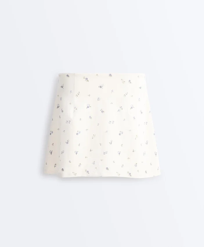 Evermove High Rise Floral Print Short Skirt Evermove High Rise Floral Print Short Skirt
