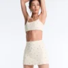 Evermove High Rise Floral Print Short Skirt Evermove High Rise Floral Print Short Skirt