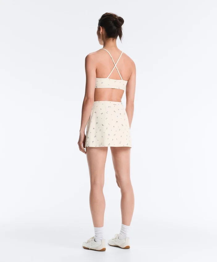 Evermove High Rise Floral Print Short Skirt Evermove High Rise Floral Print Short Skirt