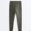 Evermove Leopard Print High-Rise Ankle-Length Leggings Evermove Leopard Print High-Rise Ankle-Length Leggings