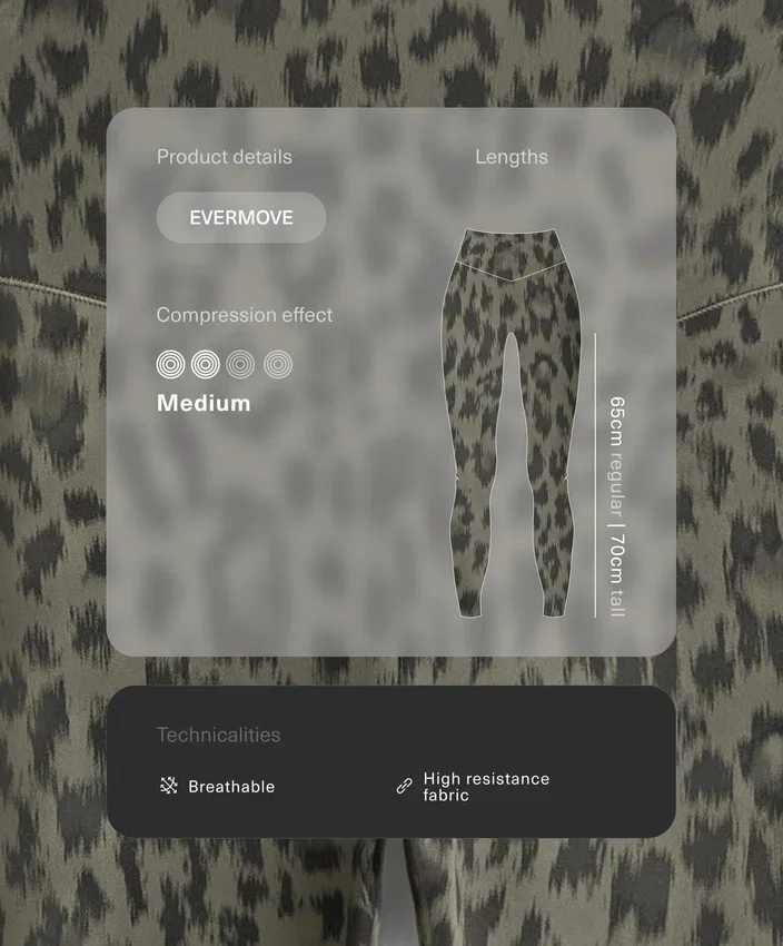 Evermove Leopard Print High-Rise Ankle-Length Leggings Evermove Leopard Print High-Rise Ankle-Length Leggings