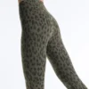 Evermove Leopard Print High-Rise Ankle-Length Leggings Evermove Leopard Print High-Rise Ankle-Length Leggings