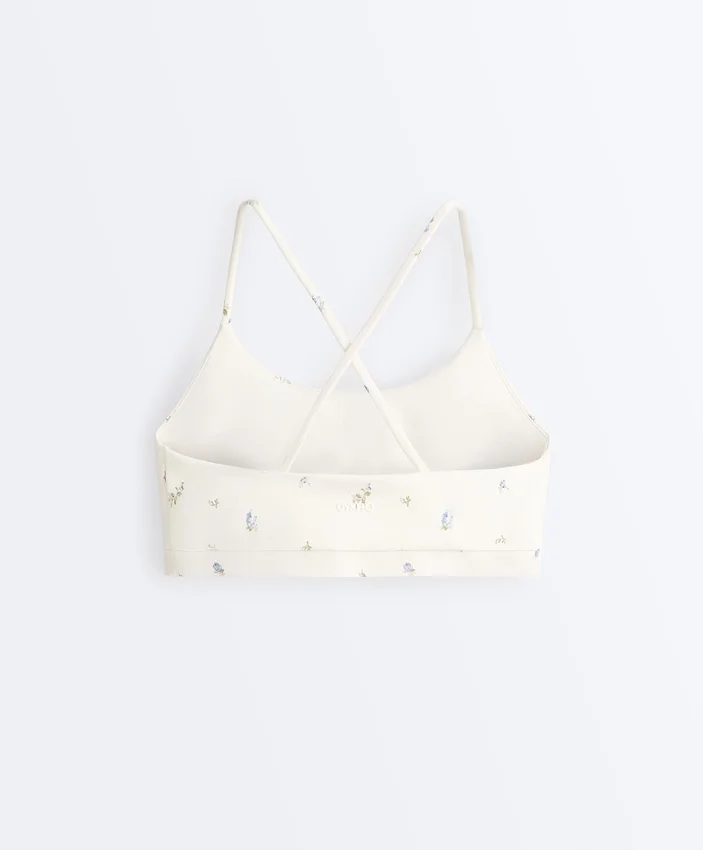 Evermove Light Support Floral Print Sports Bra Evermove Light Support Floral Print Sports Bra
